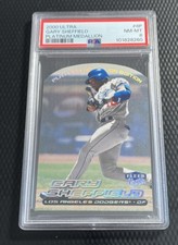 2000 Gary Sheffield Dodgers PSA 8 Ultra Platinum Medallion 13/50 - Card #38