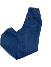 Vintage Orange Tab Levis Zip waist 27 inseam 27 Rehemmed Kids