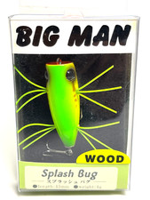 21256) SALE BIG MAN Splash Bug Wood Handmade Amagaeru