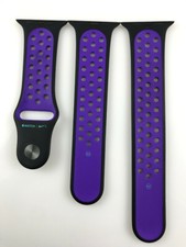 Original Apple watch Series 10 Nike Sport Band 40mm 41MM 42MM Black/Hyper Grape