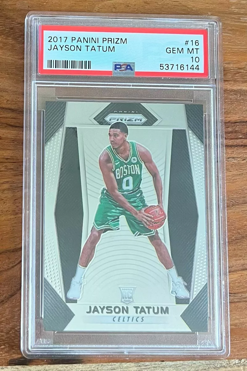 2017 Panini Prizm Jayson Tatum 16 PSA 10 GEM MINT RC Rookie Card