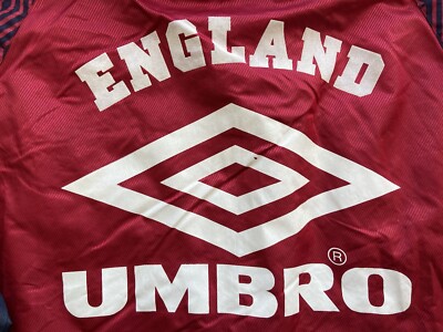 ウェア UMBRO ENGLAND L/S Soccer Uniform ENGLAND 90s FOOTBALL SOCCER TRAINING TRACK TOP JACKET UMBRO sz L
