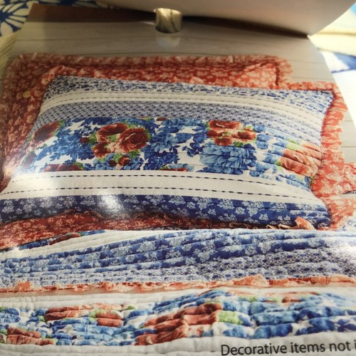 Brand New The Pioneer Woman 2 King Size Heritage Floral Quilt Sham Set - Picture 9 of 10