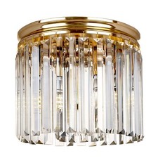 2 x HAUSPRO Gold Ceiling Light Chandelier Crystal Modern Glass Lights Lighting