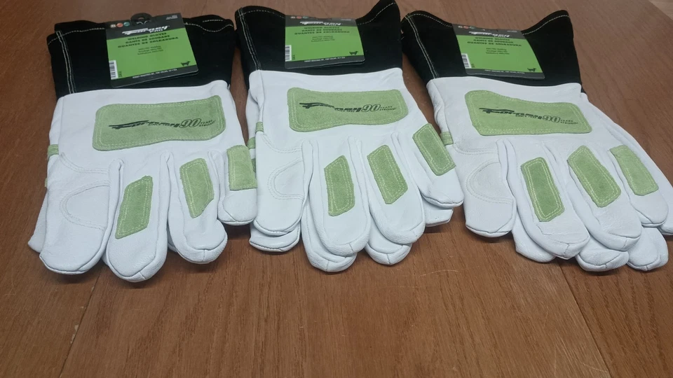 Lote de 3: Guantes de soldadura de piel de cabra multiusos Forney Pro para hombre XL (3 pares) Foto 2 de 4