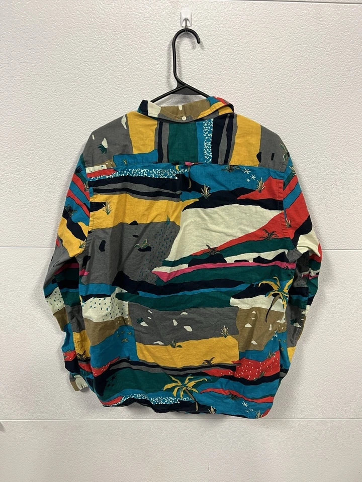 Label Of Graded Goods by H&M Mens Large Shirt Colorful Vintage Look Design - Image 2 of 3