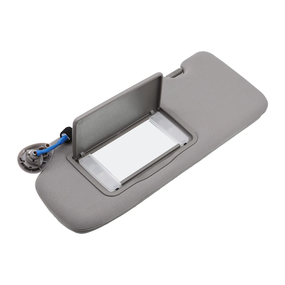 FOR 2017-2022 Honda CR-V Left Driver Side Interior W/Mirror Light Sun Visor Gray - Image 4 of 4