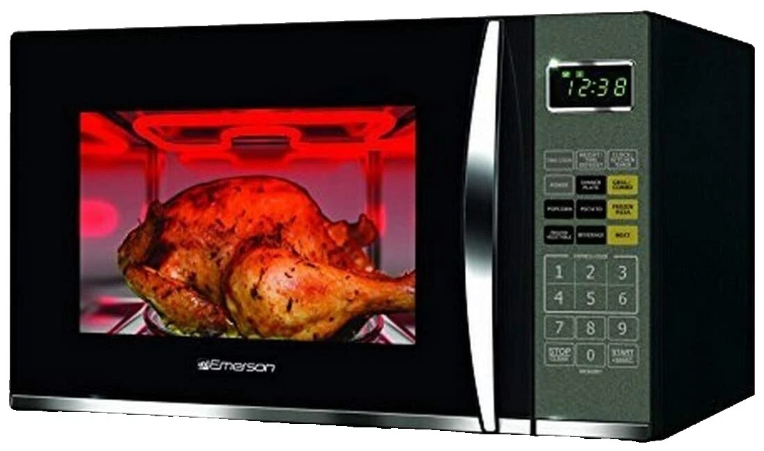 Микроволновые печи из нержавеющей стали черные