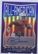 💥BREVIN JORDAN AUTO ROOKIE 2021💥LEAF VALIANT ALL-AMERICAN AUTO💥LE #10/25🔥🔥