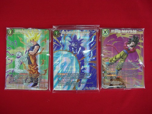 2022 DRAGON BALL SUPER CARD GAME THEMENAUSWAHL - HISTORY OF SON GOKU 3 PK SET - Bild 1 von 3