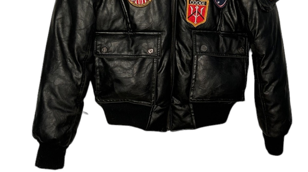 Vintage Coogi Bomber Aviator Puffer Jacket Womens M Full Zip Vintage Coogi Bomber Aviator Puffer Jacket Womens M Full Zip