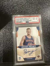 Kristaps Porzingis 2015-16 Absolute Memorabilia Next Day RC Auto New York Knicks