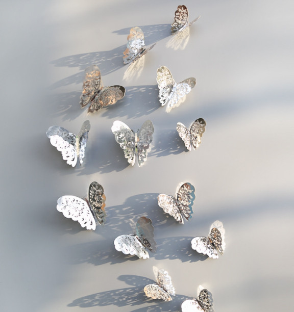 12pcs 3D Butterfly Wall Stickers Art Decals Home All Room Decorations Decor Kids