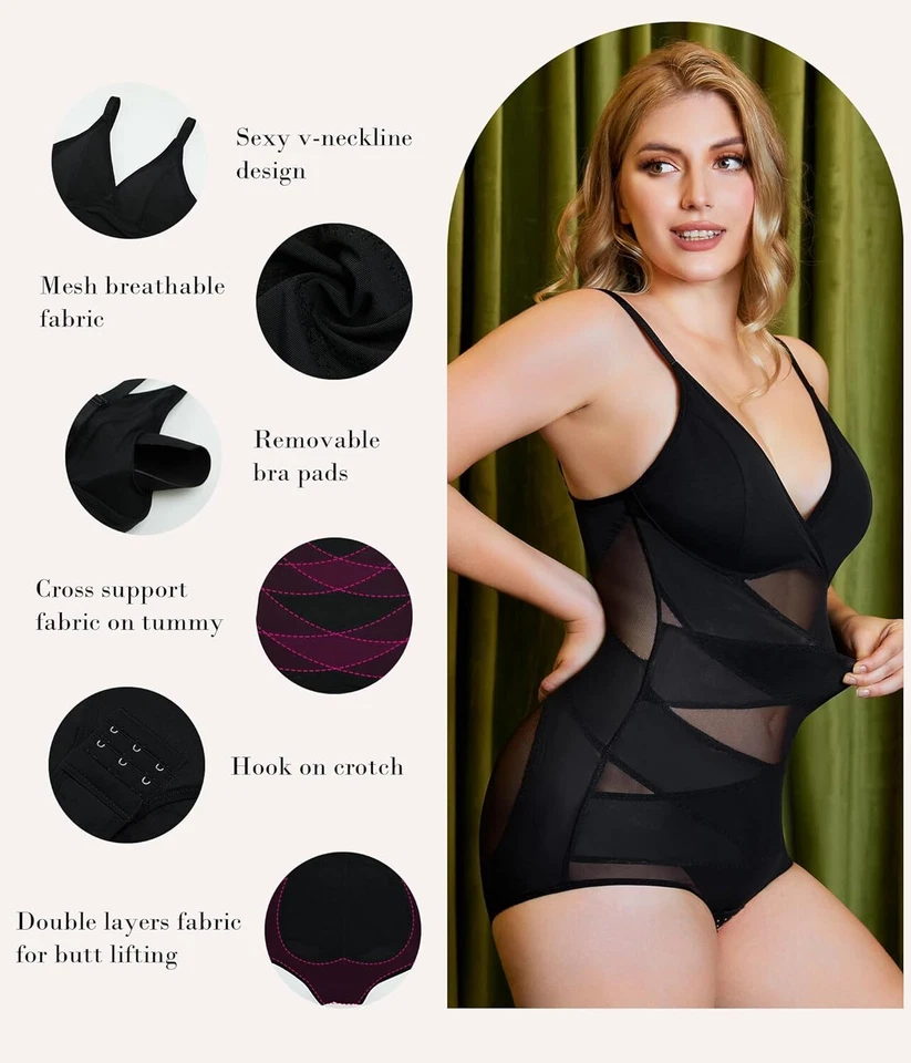 Mujeres Sin Costuras Esculpido Body Modelador Control Abdomen Body Chaleco Prendas moldeadoras Foto 4 de 4