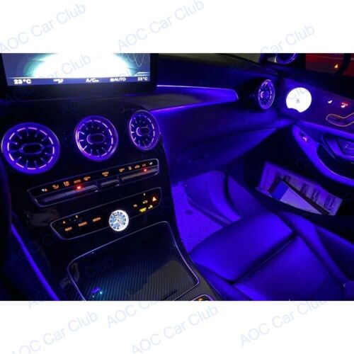 64 colors Co-pilot Dash Cover Ambient Light For Mercedes Benz C300 350 C43 W205 - Foto 13 di 22