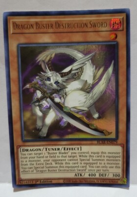 yugioh destruction sword deck YUGIOH DRAGON BUSTER DESTRUCTION SWORD X3 BLAR-EN079 1ST ULTRA LIGHT PLAYED
