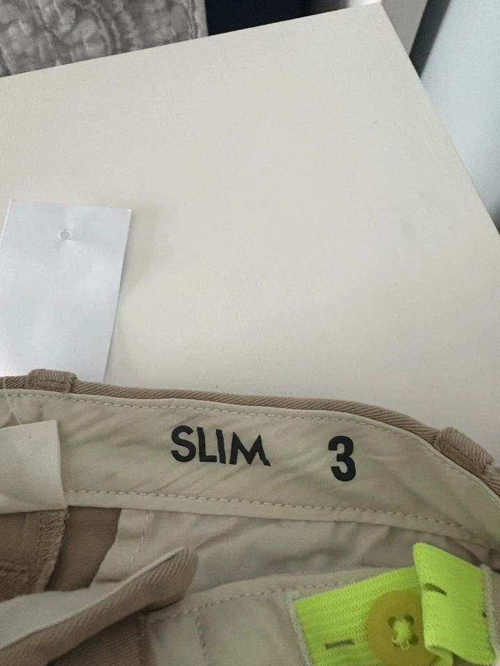 Pantalones Crewcuts Niño Pequeño Talla 3 Ajustados Elastizados Reg W Caqui Nuevos con Etiquetas Foto 4 de 4