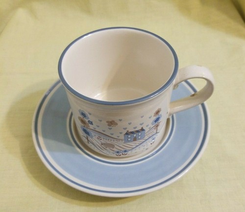 The Museum Collection Stoneware by Hearthside Primitif Japan Set Of Cup & Saucer - Picture 3 of 5
