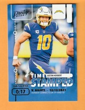 Justin Herbert Los Angeles Chargers 2021 Prestige Time Stamped Oregon Ducks 5V