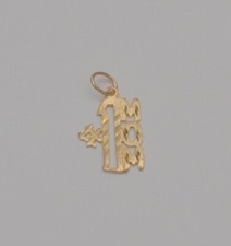 14k 1 mom pendant yellow gold mom pendant