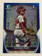 2023 Bowman #BCP-27 Rickardo Perez Chrome Prospects Blue Shimmer Refractor #/150