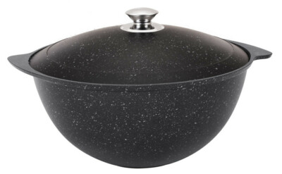 Kukmara Non-Stick Aluminum Kazan for Pilaf Plov Uzbeki Dish 7.4Qt КАЗАН