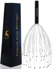 USAGA 36 Fingers Head Massager Scalp Massager Head Scratcher for Head Body Relax