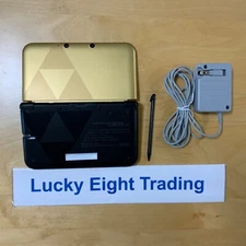 Nintendo 3DS XL LL The Legend of Zelda a Link Between Worlds Triforce Gold [CC]