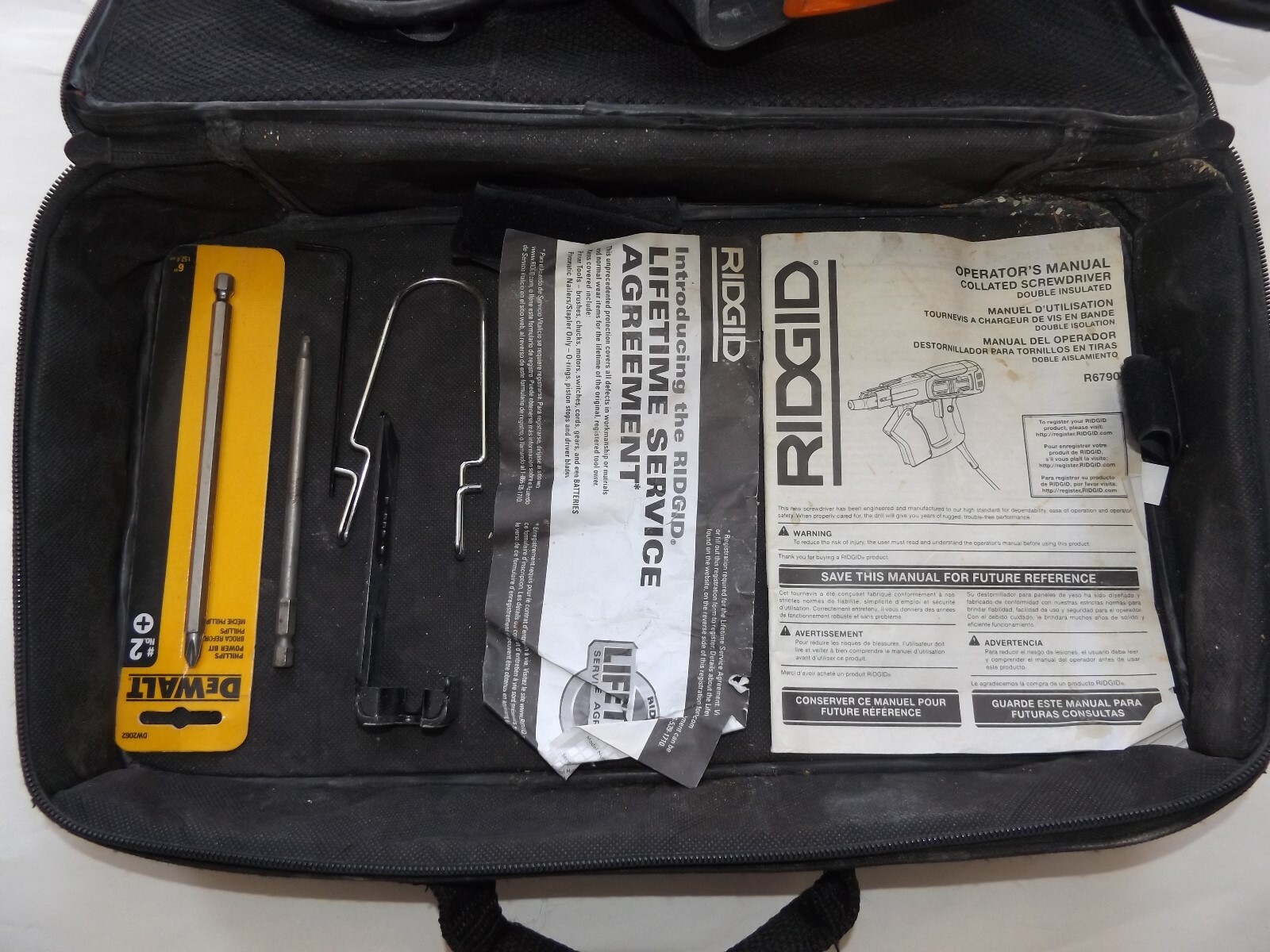 RIDGID TOOL R6790 COLLATED SCREWDRIVER PA129 eBay