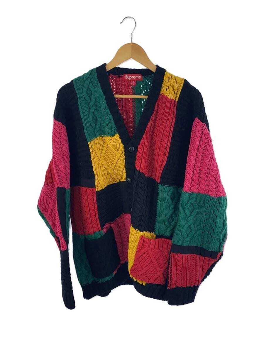 Veste cardigan maille câble suprême multicolore M Occasion