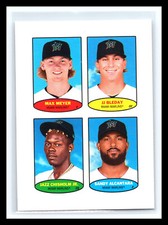 🔥 MAX MEYER JJ BLEDAY J. CHISHOLM S. ALCANTARA  2023 TOPPS HERITAGE 1974 STAMPS