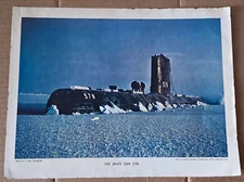 USS Skate SSN 57B Navy Submarine 8.5x11 Color (PRINT) Sub 1960 Vintage READ