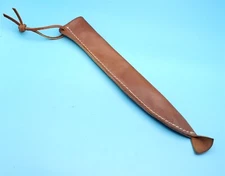 Fixed Blade Knife Sheath Only Brown Leather Belt Case Pouch 10"x 9.5" v2