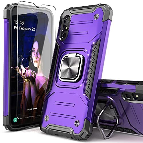 Funda Para Telefono Para Samsung Galaxy A10E Con Protector De Pantalla Con Kicks