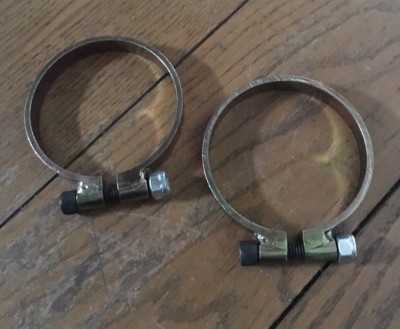 NOS AFCO 20352 RETAINER RING BOLT ON PLATED (Set of 2)