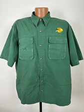 Vintage Fishing Shirt Men XL Bass Pro Shops Heavy Cotton Outdoor Hiking Vented