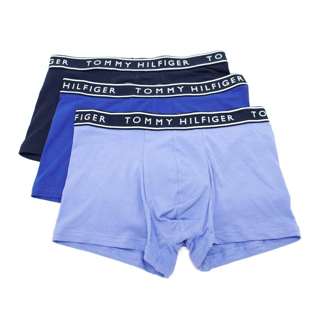 Tommy Hilfiger Men's Underwear Cotton Stretch 3-Pack of Logo Trunks