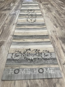 Laurel Home Table Runner Rectangle Farmhouse Rustic Blessed Love Home Decor