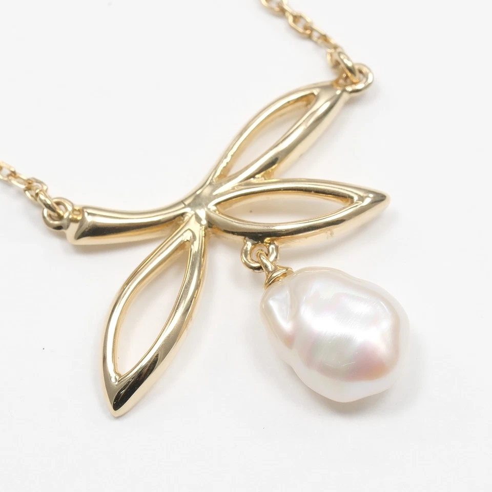 MIKIMOTO Necklace K14 Yellow Gold/Pearl 3.4g Women - Image 4 of 4