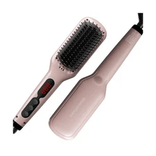 MEGAWISE Pro Ceramic Ionic Hair Straightener Brush for Home Salon |... Fast Ship