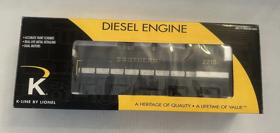 K-Line O 6-21694 Southern Railway MP-15 #2210 W/Horn Part Of 6-21693 - Image 3 of 4