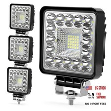 LED Tractor Work Lights, 4 Inch 123W 12000lm LED Pod 4x4 inch 123W Square