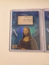 2x  Mona Lisa Pieces of the Past Relic Trading Cards Leonardo da Vinci
