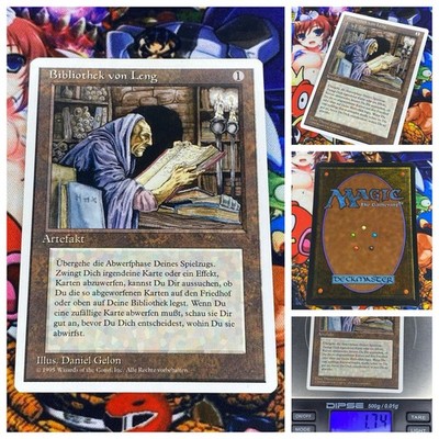 MTG Library Of Leng     NM Magic TCG Fourth Edition 1997 Vintage OG Artifact