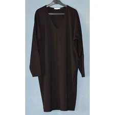 NATORI Designer Blouson Long Sleeve Jersey Ponte Dress Size M
