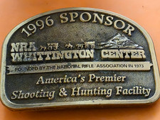 NRA Whittington Center National Rifle Association Firearms Vintage Belt Buckle