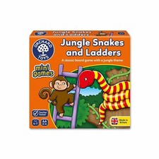 Orchard Toys Jungle Snakes & Ladders Mini Game Fun Teacher Tested Kids Age 4 Yrs