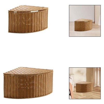 Aufbewahrungskorb Fächerform Ecke Wäschebox Dreieck Organizer Tragbar Große