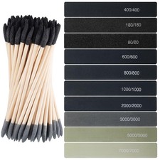 40 Pcs Model Sanding Sticks Set Include 10 Polishing Sticks Assorted 30 Doubl...