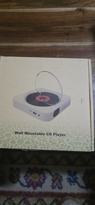 KC-909 Wall Mountable CD Player Bluetooth White 1 Disc Capacity Plays CD
